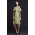 thumbnail image 4 of Bimba Robe Tunique Évasée à Manches Flottantes à Épaules Dénudées à Imprimé Floral Vert pour Femmes - Grande, 4 of 6