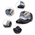 thumbnail image 5 of Coofit Casquette de Baseball Mode à Poing Riveté Snapback Chapeau Extérieur Chapeau de Soleil pour Hommes Femmes, 5 of 5