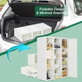 thumbnail image 4 of Costway Garde-Robe Portative Armoire Pliable pour Vêtements avec 12 Casiers de Rangement, 4 of 10