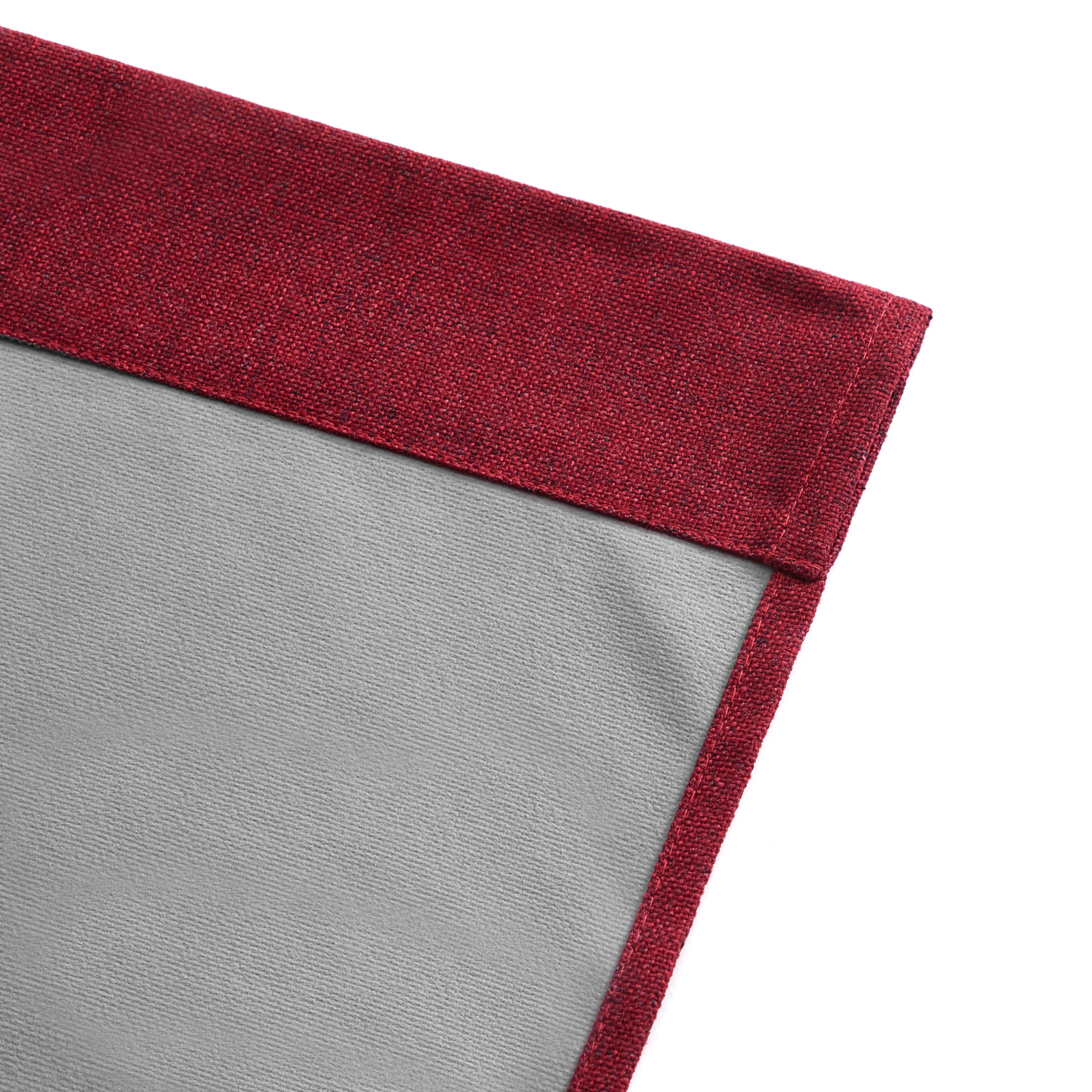 Mainstays Solid Twill Blackout Curtain Panel and Sheers, Set of 4, Merlot, 27.5" W x 84" L