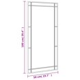 thumbnail image 4 of vidaXL Miroir Mural Noir 50x100 cm Rectangle Fer, 4 of 5