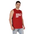 thumbnail image 2 of Inkmeso Printed Graphic World Okayest Dad€ T-Shirt For Mens Best Daddy Ever Gift T-Shirt, 2 of 7