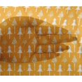 thumbnail image 4 of oneOone Viscose Chiffon Fabric Floral & Flying Swan Block Printed Fabric 1 Yard 42 Inch Wide, 4 of 4