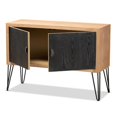 thumbnail image 4 of Bowery Hill Modern Engineered Wood/Metal Storage Cabinet in Black/Walnut, 4 of 9