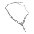 thumbnail image 1 of Cross Jewelry Necklace,Cross Necklace Sweet And Cross Pendant Chain Cross Pendant Choker Proven Performance, 1 of 5