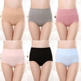 thumbnail image 2 of Plebaso Womens High Waisted Cotton Underwear Full Coverage Ladies Panties Multipack Regular and Plus Size, 2 of 3