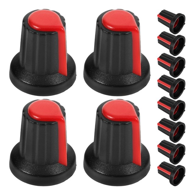 Miangastore Capuchons de Potentiomètre de Remplacement Rouge 20 Pcs 0.63x0.59x0.59 Po
