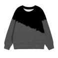 thumbnail image 4 of Besolor Chandail en Molleton Surdimensionné pour Filles Automne Décontracté Col Rond Manches Longues Hauts Mode Tenues à Blocs de Couleur, 4 of 5