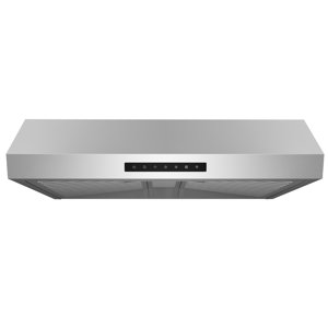 Hauslane | 30" UC-PS60 Sous le capot de la gamme de cabinets en acier inoxydable delay Auto-Shut Off LED | 3 Paramètres de vitesse
