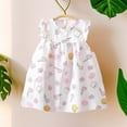 thumbnail image 1 of Robe Fillette Manches à Volants Robe Trapèze Robe d'Été Robe de Princesse Robes Florales pour Filles Robes d'Anniversaire pour Filles, 1 of 2