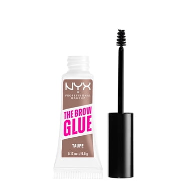 Nyx Professional Makeup, The Brow Glue, Instant Brow Styler, 16H Extreme Hold, Vegan Formula - Medium Brown, 0.18oz / 5g