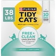 thumbnail image 1 of Purina Tidy Cats Clumping Cat Litter, Free & Clean Unscented Multi Cat Litter - 38 lb. Box, 1 of 5