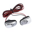 thumbnail image 2 of DYNWAVECA 1 Pair Car Hood Windshield Wiper Washer with LED Light , Colorful Light, 39(mm), 2 of 10