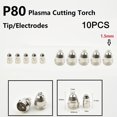 thumbnail image 1 of 10pcs P-80 Plasma Cutter Consumable Torch Kit 1.1mm-1.7mm Nozzle Tip Electrode, 1 of 6