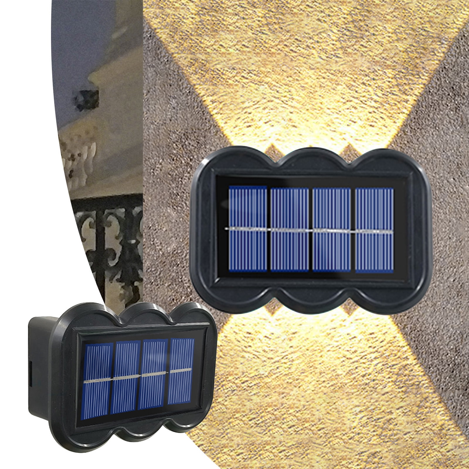 Aidoshy LED Outdoor Solar Lights, Land-scape Spotlights, Garden Lights, Wireless Solar Powered Outdoor Lights/Lighting For Yard, Walkway,Solar Street Lights Outdoor