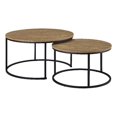 thumbnail image 1 of Coaster Lainey 2-piece Round Engineered Wood Nesting Coffee Table in Mango, 1 of 11
