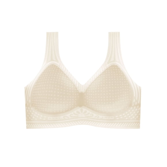 Women's Wireless Seamless Bra, No Underwire Push Up Bra for Comfort, Solid Everyday Bras for Daily Wear, Breathable Lounge Underwear