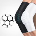 thumbnail image 2 of 1pc Elbow Pad Protector Anti-slip Compression Arm Guard Brace Support Sleeve For Fitness Black L, 2 of 6
