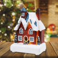thumbnail image 2 of jifeng LED Christmas Village House Scene Buildings Collectible Decoration Figurines for D, 2 of 8