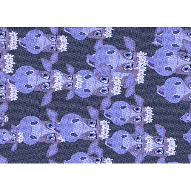 Ahgly Tapis Rectangulaire Lavable en Machine Intérieur Transitionnel Mimosa Violet, 2 Pieds x 3 Pieds