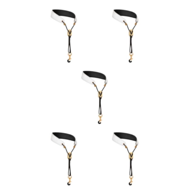 Redempat Saxophone Neck Strap Padded Comfortable for Bass Saxophone Clarinet Soprano White 45cm 5Set