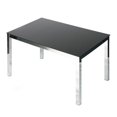 thumbnail image 3 of Better Home Products Elliott Table à Manger en Métal en Verre Trempé, Fini Chrome, 3 of 7