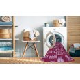thumbnail image 2 of Ahgly Company Tapis d'Intérieur Rectangulaire Transitionnel Lavable à la Machine, Rouge Framboise, 8 Pieds x 12 Pieds, 2 of 7