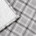 thumbnail image 4 of Bare Home Couverture de Lit en Sherpa Pelucheuse - Duveteuse et Douce - Réversible - Légère - Lit Simple/simple TG, Tartan à Carreaux, 4 of 4