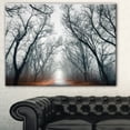 thumbnail image 1 of Tableau à toile imprimée Design Art Paysage photographique Rue dans forêt mystique, 1 of 3