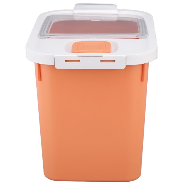 Rice Storage Container, Food Container Airtight Rice Container, Flour Dispenser with Lids & Measuring Cup for Rice, Grain, Pet Food, Flour, Cat Dog Food Storage Container