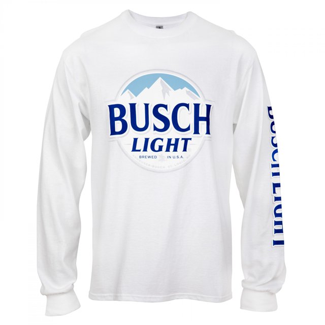 Busch Chemise à Manches Longues Blanche à Logo Léger - Grand