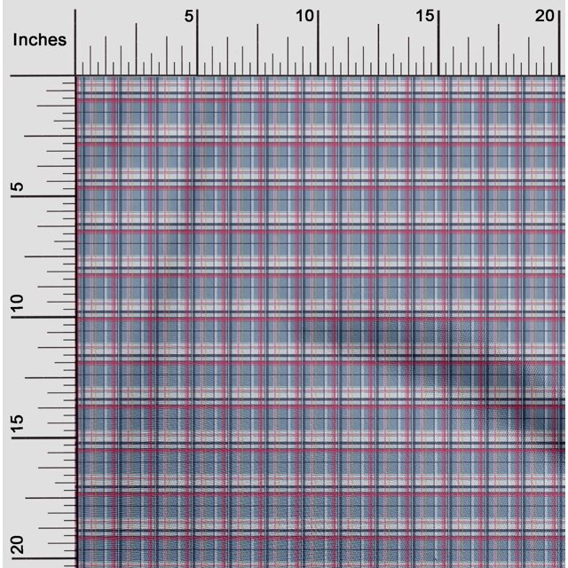 oneOone Polyester Lycra Fabric Madras Check Print Sewing Fabric BTY 56 Inch Wide