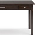 thumbnail image 4 of Allora Bureau d'Ordinateur Contemporain en Bois Massif de 60 Pouces en Brun Tabac, 4 of 7