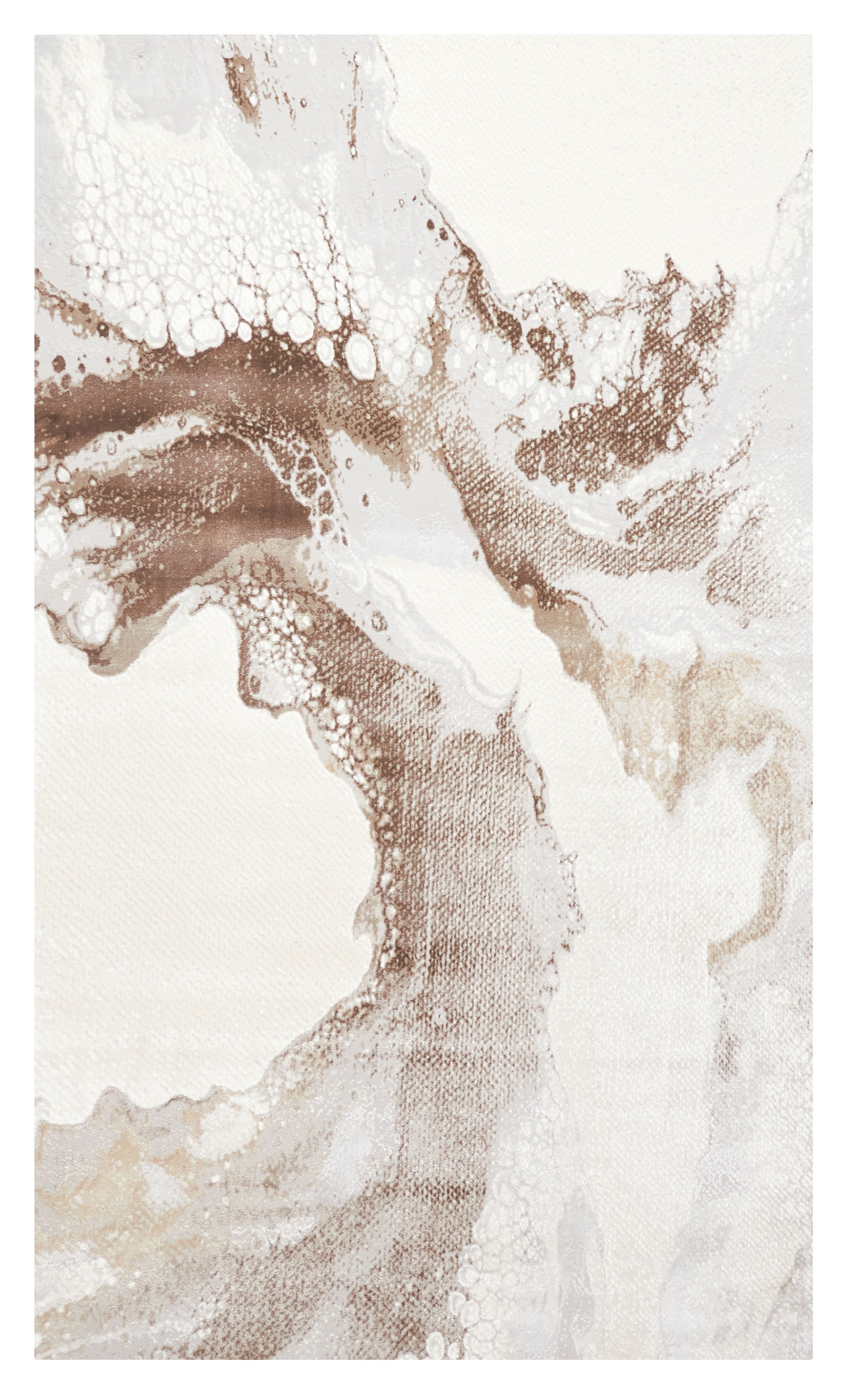 ECARPET Tapis Contemporain/Moderne Bloom pour Salon, Chambre, Salle A Manger, Entrée, Couloir et Plus Encore.