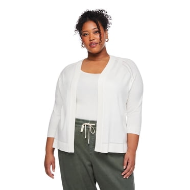 Lane Bryant Women's Plus 3/4 Sleeve Shrug
