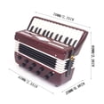 thumbnail image 3 of EGNMCR Home Decor, Room Decor, Wall Decor Mini Instrument Accordion Model Ornament Accordion statue, 3 of 5