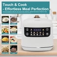 thumbnail image 2 of Pentantan Digital Rice Cooker, 6-Cup/2.1QT Small Rice Maker, 10 Presets, 24-Hour Delay Timer & Keep Warm, Non-Stick Inner Pot, White, 2 of 7