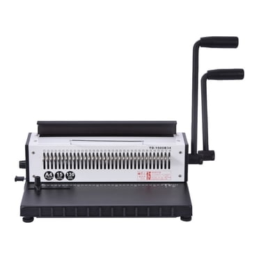 TD-1500B34 Machine Manuelle de Reliure à Spirale en Fil Métallique 34 Trous Perforés Carrés 4*4 mm Album Photo A4 Perforatrice de Papier pour Reliure