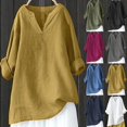 thumbnail image 4 of CHUANK Chemises pour Femmes Dames Liquidation T-Shirts d'Été Décontractés pour Femmes Col Rond Manches Courtes Imprimé Floral Chemise Ample Hauts, 4 of 4