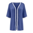 thumbnail image 5 of Timegard Womens Cardigan Plus Size Lace 1/2 Sleeve Open Front Tops Blouses Fall Lightweight Comfy Jacket, 5 of 5