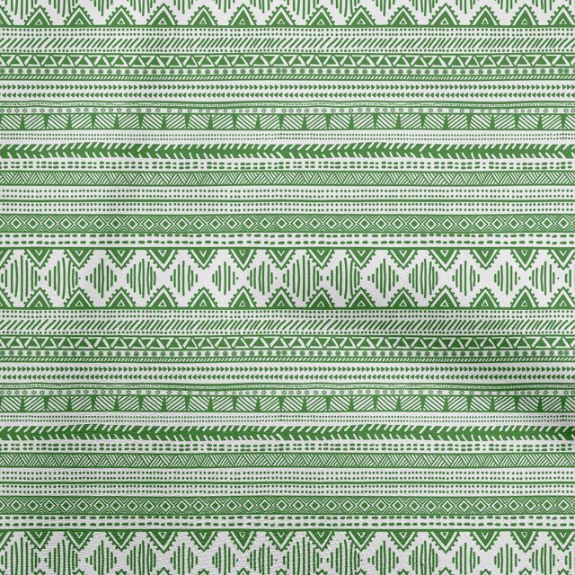 oneOone Rayon Green Fabric Tribal Sewing Craft Projects Fabric Prints By Yard 56 Inch Wide