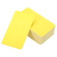 thumbnail image 1 of Unique Bargains 3.5' x 2' Blank Paper Business Cards, 90 Pack Small Index Flash Cards Words Message Note Card, Yellow, 1 of 7