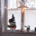 thumbnail image 4 of OULII 3 Pcs Mini Arbres Enneigés Ignifuges Ignifuges PVC Décorations de Vacances pour Village, 4 of 5