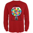 thumbnail image 1 of Candy Gumball Machine Costume Mens Soft Long Sleeve T Shirt, 1 of 1