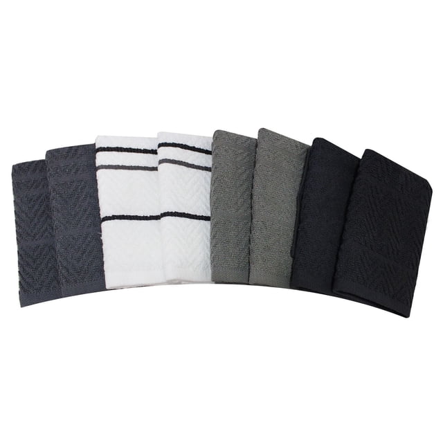 Mainstays Dish Cloth 8 pack, Grey