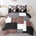 thumbnail image 1 of YST Black Striped 7 Pcs Comforter Set for Teens Youth,Geometric Bedding Sets Full,Leopard Texture Bed in A Bag,Abstract Art Reversible Bed Sets with Sheet Set Microfiber, 1 of 5