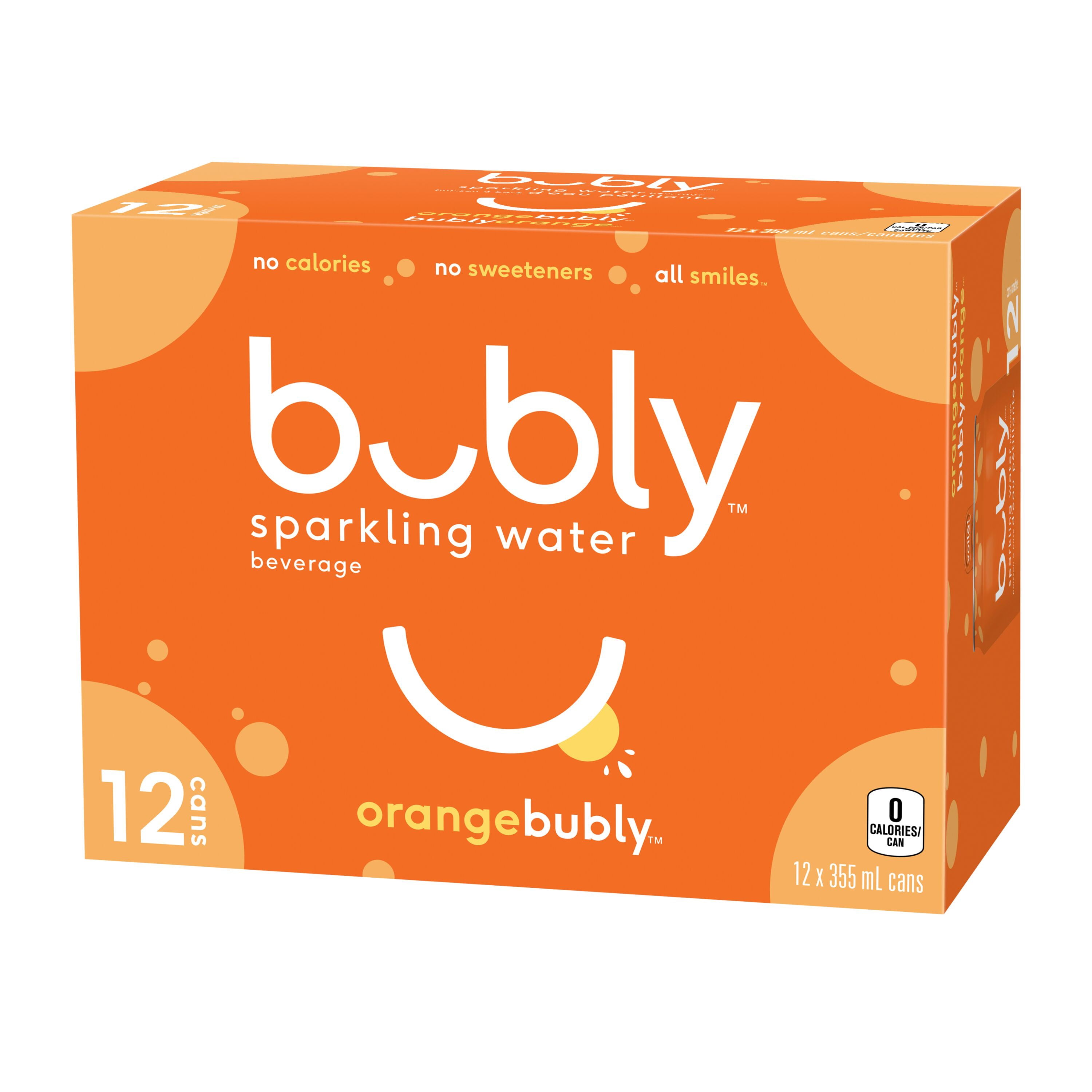 Bubly™ Eau Pétillante Saveur Orange 12 x 355 ml, Canettes