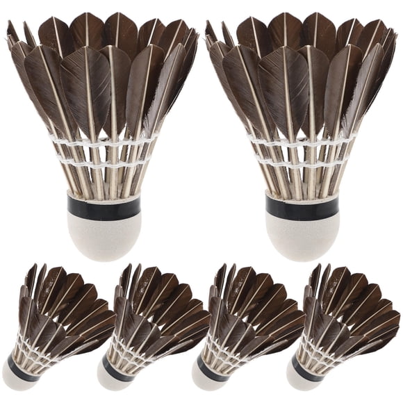 YSNOOWE 6Pcs Durable Playing Badminton Shuttlecock Birdies Multi for Children