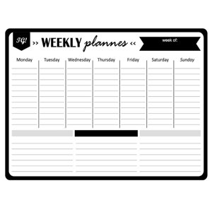 Calendrier mensuel et tableau blanc hebdomadaire pour planificateur de réfrigérateur-mois, tableau d'effacement sec hebdomadaire pour réfrigérateurs, bloc-notes One Bonus/to Do/Grocery List, 15,7x11.8"