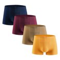 thumbnail image 1 of Plebaso Mens 4 Pack Boxer Briefs Breathable Stretch Underwear Soft Boxers for Men Short Leg Underpants, 1 of 2